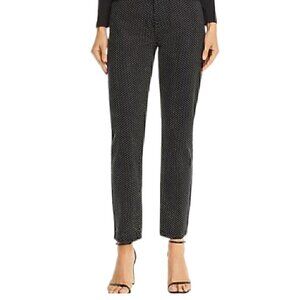 🆕️Pistola Embellished Rhinestone High-Rise Straight Legged Black Jeans Size 24